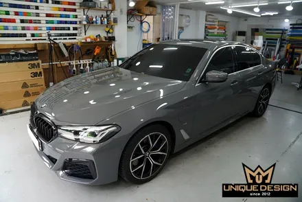 BMW(G30) 530E 크롬죽이기 랩핑 시공기- / 의정부 신곡동