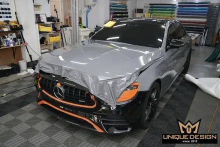 벤츠 E53AMG 전체랩핑 시공으로 크래용컬러 만들기- / 의정부 신곡동