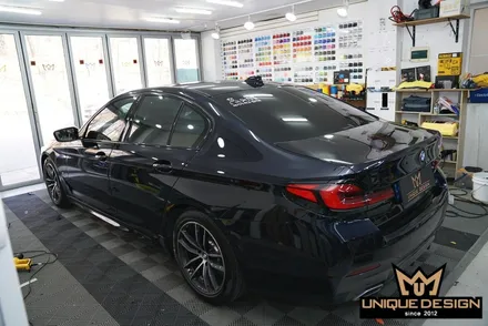BMW G30 5시리즈 크롬죽이기, 윈도우몰딩 크롬에서 블랙으로 고광택랩핑! / 의정부 신곡동