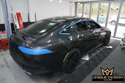 벤츠 GT43AMG 전체랩핑 + 크롬딜리트 / 의정부 신곡동