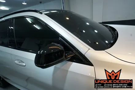 (의정부) BMW X6 (G06) 루프스킨 시공, 3M2080 유광블랙, 유니크디자인 / 의정부 신곡동