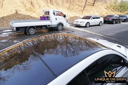 제네시스쿠페 루프스킨 제거 후 재시공- 고광택랩핑 / 의정부 신곡동