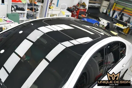 [의정부루프스킨] BMW 5시리즈 고광택랩핑과 크롬딜리트로 완성한 스포티한 변신 / 의정부 신곡동