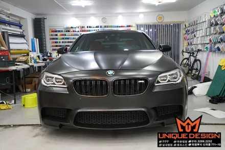 (의정부) BMW F10 M5 풀랩핑 시공기, 사틴블랙, 의정부래핑샵 / 의정부 신곡동