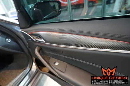 BMW 5시리즈(G30) 실내랩핑 시공기, 의정부 랩핑, 카스킨, 유니크디자인 / 의정부 신곡동
