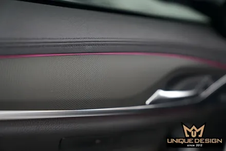 BMW 520D(G30) 실내랩핑, 3M2080매트릭스블랙 / 의정부 신곡동