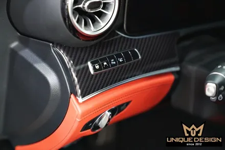 벤츠 실내랩핑, GT43AMG 유광카본 랩핑 / 의정부 신곡동