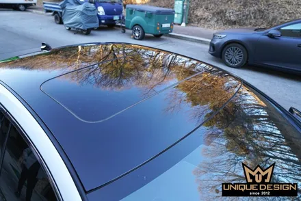 이렇게 비교되는데 안한다고? / 고광택루프스킨 / 인피니티Q50 루프스킨 제거, 재시공 / 의정부 신곡동