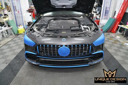 벤츠 GT43AMG 전체랩핑 + 크롬딜리트 / 의정부 신곡동