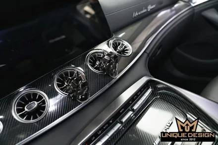 GT43AMG 실내랩핑 시공으로 리얼카본패턴 입히기- / 의정부 신곡동