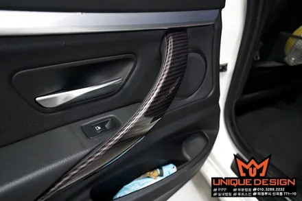 (의정부) BMW 3GT  실내랩핑, 리얼카본 필름 랩핑, 카스킨, 유니크디자인 / 의정부 신곡동
