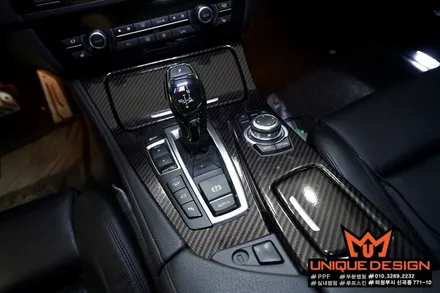 의정부 자동차 실내랩핑, BMW F10 M5 실내랩핑, 카스킨, 유니크디자인 / 의정부 신곡동