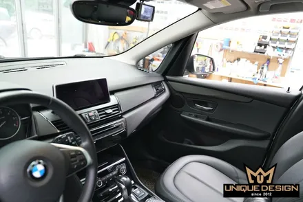 BMW 2시리즈 액티브투어러 실내랩핑- 3M 매트리스블랙 / 의정부 신곡동