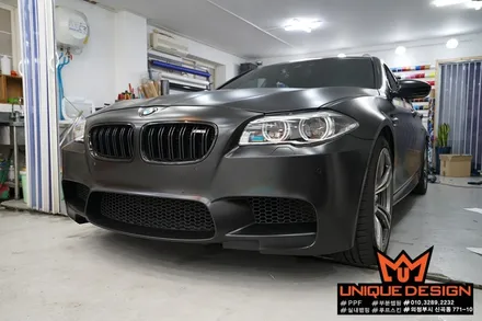 (의정부) BMW F10 M5 풀랩핑 시공기, 사틴블랙, 의정부래핑샵 / 의정부 신곡동