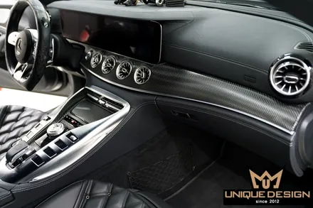 BENZ GT43AMG 실내랩핑, 3D카본필름(무광) / 의정부 신곡동