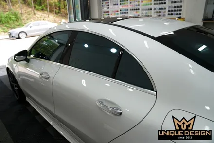 벤츠 CLA45AMG 나이트패키지 만들기! 크롬죽이기 랩핑! / 의정부 신곡동