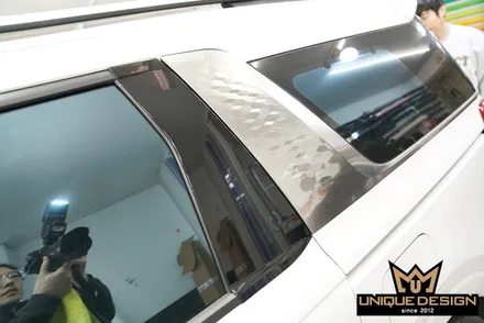 카니발 하이그로시 유광카본 랩핑완료 + 크롬딜리트까지! / 의정부 신곡동