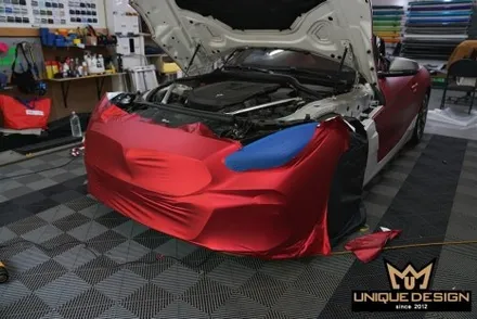 BMW Z4(G29) 전체랩핑- 비닐프로그 PET 프리즈메틱레드 / 의정부 신곡동