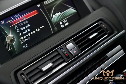 BMW 640D 그란쿠페 실내랩핑, 3M2080 매트리스블랙 / 의정부 신곡동