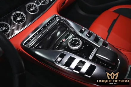 벤츠 실내랩핑, GT43AMG 유광카본 랩핑 / 의정부 신곡동
