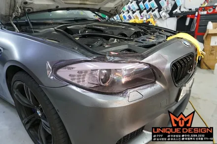 (의정부) BMW M5 라이트필름 부착, 라이트 보호, 카스킨, 유니크디자인 / 의정부 신곡동