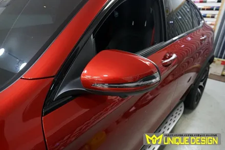 (의정부) 벤츠 GLC43AMG 사이드미러, 스포일러 랩핑, 3M2080 유광블랙, 유니크디자인 / 의정부 신곡동