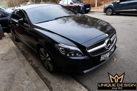 (의정부) 벤츠 CLS350 사고수리 전체 풀 랩핑, 카스킨, 3M2080 화이트골드스파클 / 의정부 신곡동