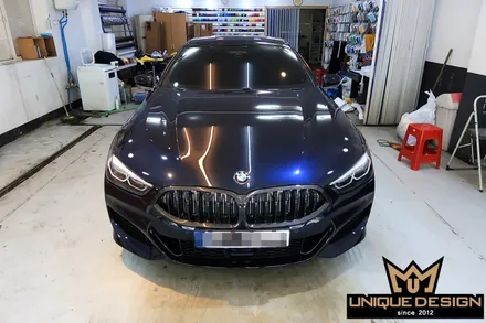 BMW 8시리즈(840i) 크롬 딜리트, 죽이기 + 리어디퓨져 카본랩핑 / 의정부 신곡동