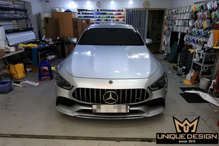 (의정부) 벤츠 GT43 AMG 전체 풀 랩핑, 사틴블랙, 유니크디자인 / 의정부 신곡동