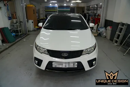 (의정부) 포르테쿱 루프스킨 제거 및 재시공. 3M2080 GLOSS BLACK / 의정부 신곡동