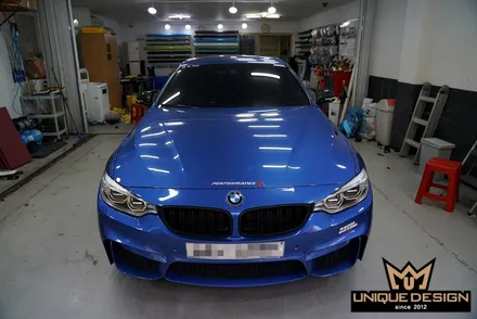 BMW 420D (F32) 실내랩핑 시공기- 3D카본(무광) / 의정부 신곡동
