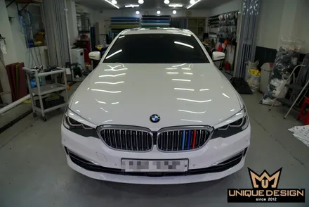 BMW 520D(G30) 실내랩핑, 3M2080매트릭스블랙 / 의정부 신곡동
