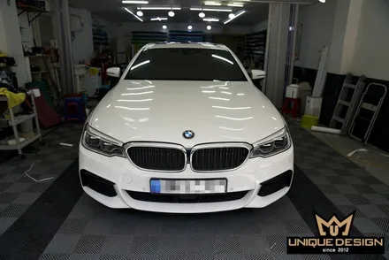 BMW 5시리즈 키드니그릴 랩핑 시공기- / 의정부 신곡동