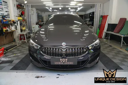 BMW 850i 리어디퓨져 카본랩핑 시공기-