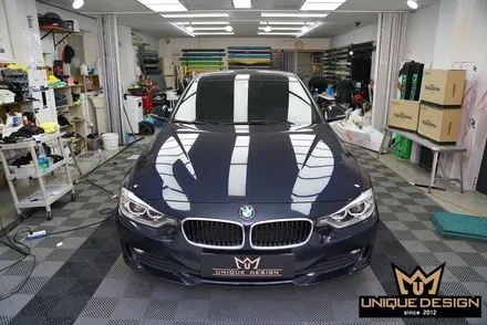 BMW 3시리즈(F30) 실내랩핑- 우드죽이기 완료! / 의정부 신곡동