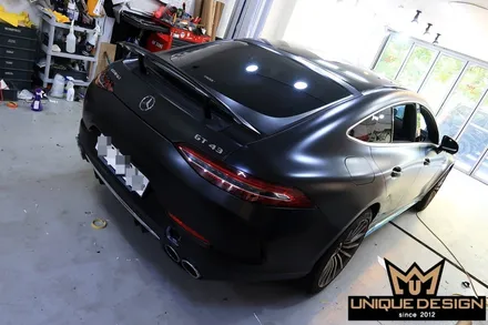 (의정부) 벤츠 GT43 AMG 전체 풀 랩핑, 사틴블랙, 유니크디자인 / 의정부 신곡동