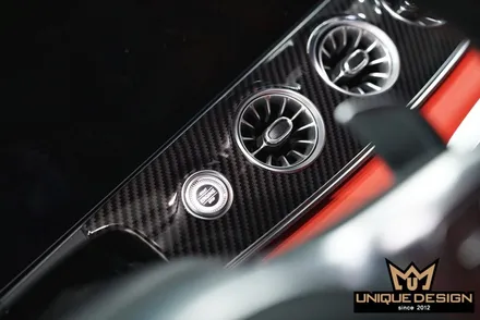 벤츠 실내랩핑, GT43AMG 유광카본 랩핑 / 의정부 신곡동