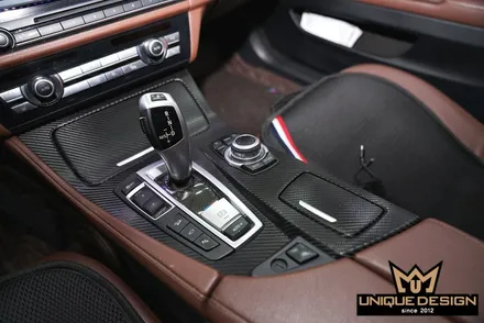 BMW F10 5시리즈 실내랩핑 시공기- 우드죽이기!! / 의정부 신곡동