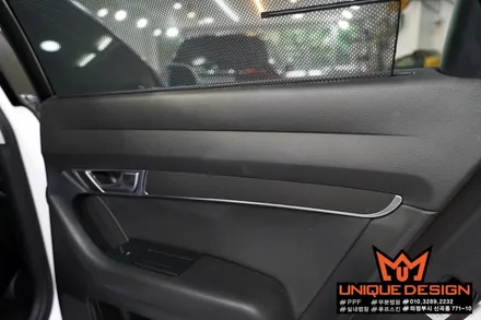 (의정부) 아우디A6 실내랩핑, 3M1080 메트리스 블랙, 의정부 랩핑 ,카스킨, 유니크디자인 / 의정부 신곡동