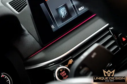 BMW 520D(G30) 실내랩핑, 3M2080매트릭스블랙 / 의정부 신곡동
