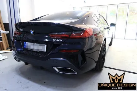 BMW 8시리즈(840i) 크롬 딜리트, 죽이기 + 리어디퓨져 카본랩핑 / 의정부 신곡동