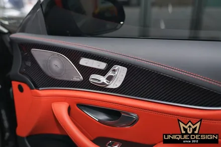 벤츠 실내랩핑, GT43AMG 유광카본 랩핑 / 의정부 신곡동