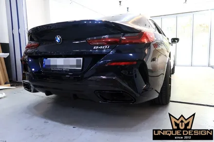 BMW 8시리즈(840i) 크롬 딜리트, 죽이기 + 리어디퓨져 카본랩핑 / 의정부 신곡동