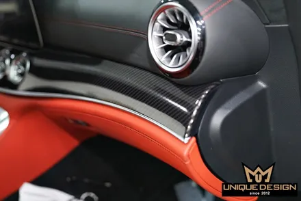벤츠 실내랩핑, GT43AMG 유광카본 랩핑 / 의정부 신곡동