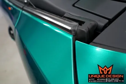 SLC43AMG 풀랩핑 시공기, 의정부 랩핑, 의정부 카스킨, 유니크디자인, 에이버리슈프림다크그린펄 / 의정부 신곡동
