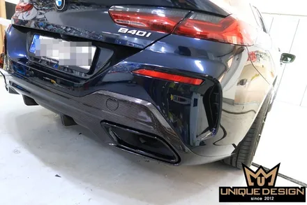 BMW 8시리즈(840i) 크롬 딜리트, 죽이기 + 리어디퓨져 카본랩핑 / 의정부 신곡동