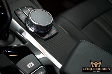 BMW 520D(G30) 실내랩핑, 3M2080매트릭스블랙 / 의정부 신곡동
