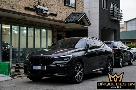 (의정부) BMW X6 G06 사틴블랙 전체 풀 랩핑 시공기- / 의정부 신곡동