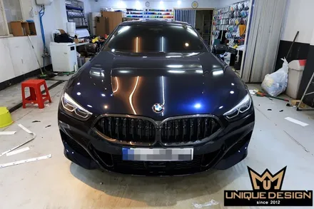 BMW 8시리즈(840i) 크롬 딜리트, 죽이기 + 리어디퓨져 카본랩핑 / 의정부 신곡동