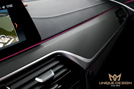 BMW 520D(G30) 실내랩핑, 3M2080매트릭스블랙 / 의정부 신곡동
